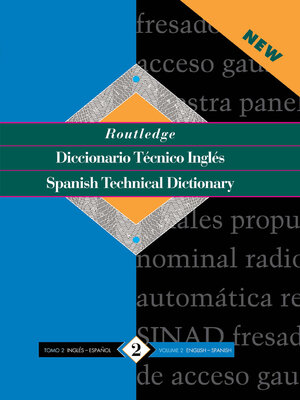cover image of Diccionario Técnico Inglés--Spanish Technical Dictionary